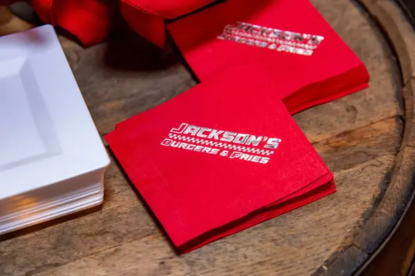 Red Cocktail Napkins