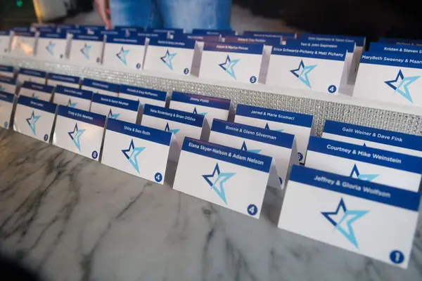 Star Fold Over Place Cards
