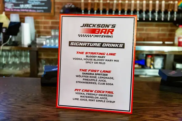 Race Car Theme Signature Drinks