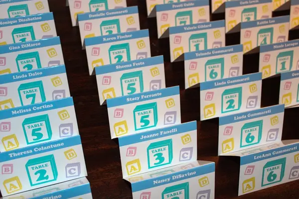 Baby Block Place Cards