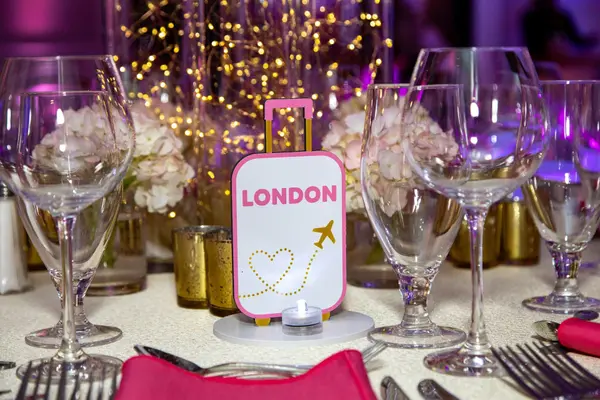 Custom Travel Theme Table Sign