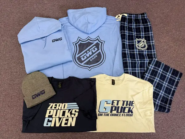 Hockey Theme Swag Design