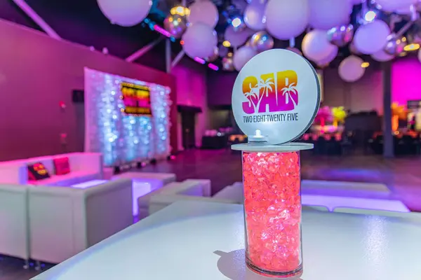 SAB logo high-top centerpiece at Sophie's Bat Mitzvah