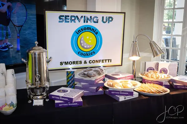 Cookie dessert station sign at Ryan's Bar Mitzvah