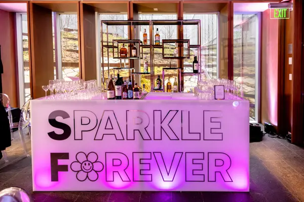 Sparkle Forever branded glowing bar at Serena's Bat Mitzvah