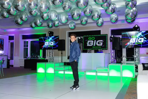 The honoree on the dance floor at Ben's Bar Mitzvah