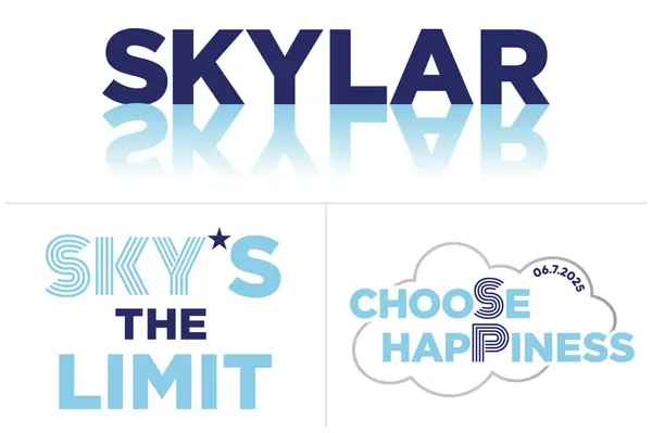 Cloud Themed Bat Mitzvah Branding Set