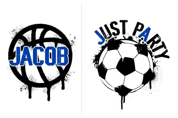 Drippy Basketball and Soccer Logo