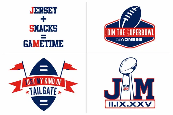 Super Bowl Themed Logo
