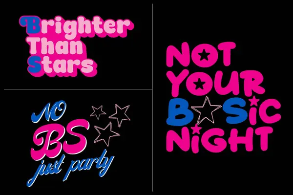 Neon Themed Logo Set