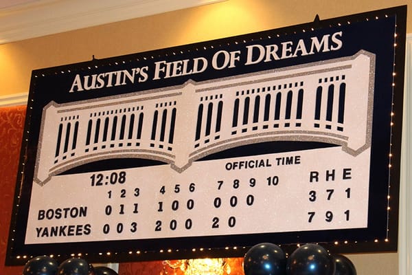 Yankee Scoreboard Backdrop