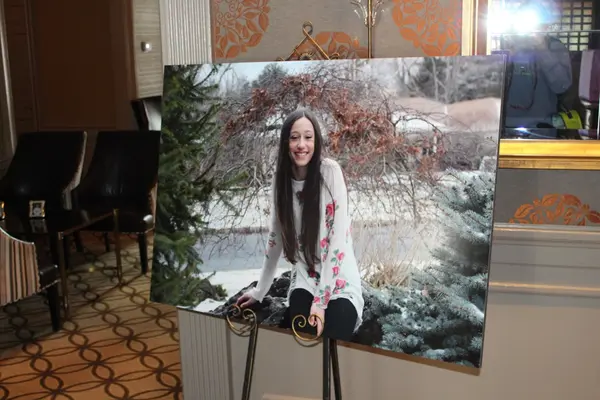Blowup Photo on Easel