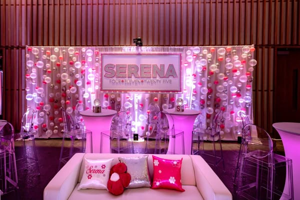 Custom Backdrop on Bubble Wall