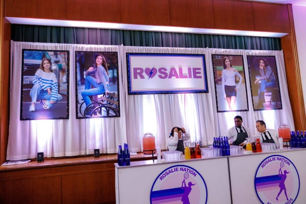 Custom Bat Mitzvah Backdrop with Blowup Photos