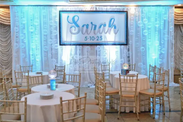 Swimming Theme Bubble Wall Backdrop