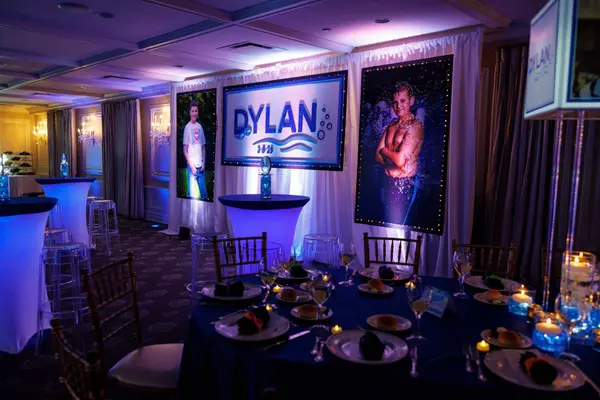 Swimming Theme Bar Mitzvah Backdrop