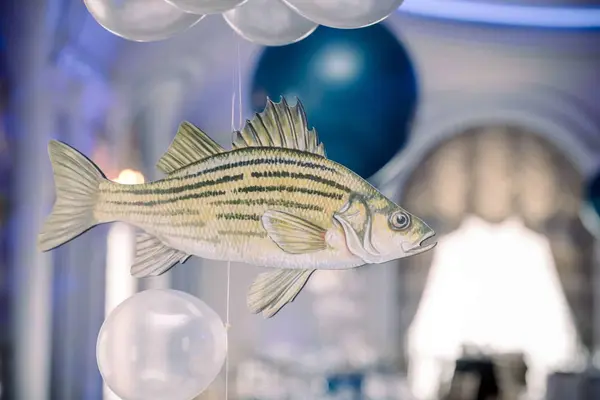 Fishing Themed Balloon Centerpiece