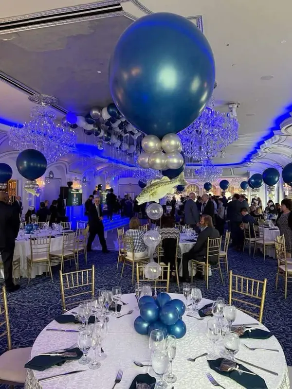 Fishing Themed Balloon Centerpiece