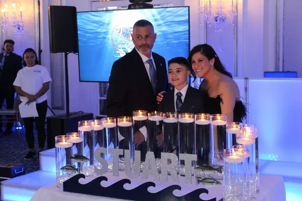 Swimming Theme Candle Light Display