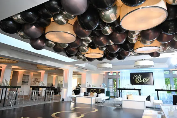 Black Orbs Ceiling Decor