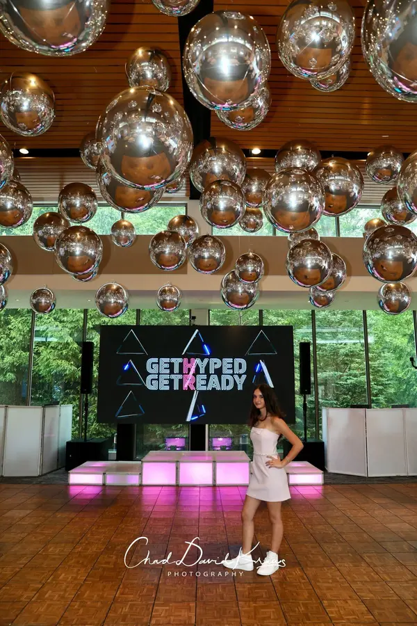 Silver Orbs Ceiling Decor