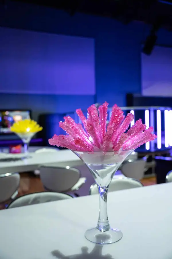 Rock Candy Cocktail Centerpiece