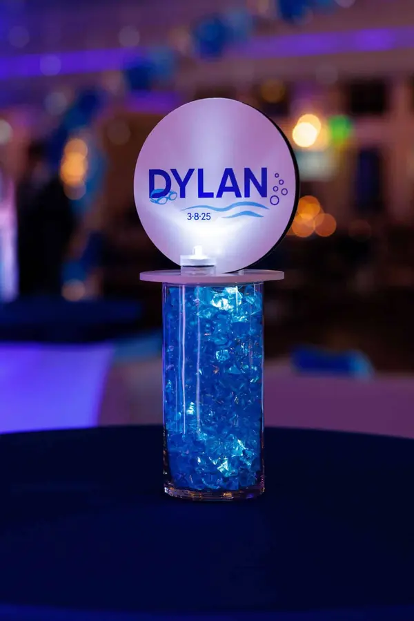 Swim Logo High Top Centerpiece