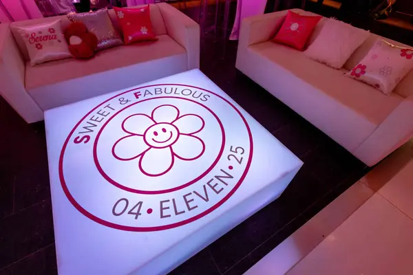 Flower Themed Bat Mitzvah Lounge