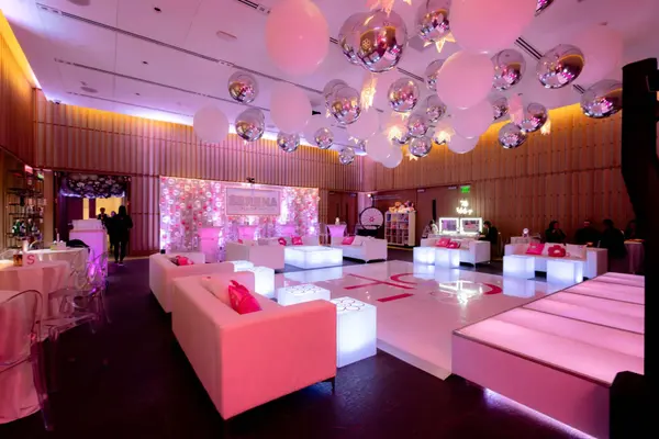 Flower Themed Bat Mitzvah Lounge