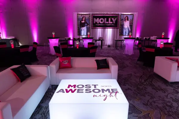 LED Bat Mitzvah Lounge