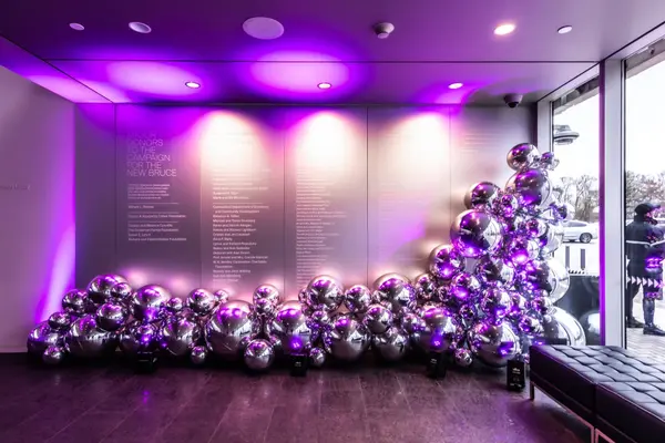Metallic Silver Balloon Garland
