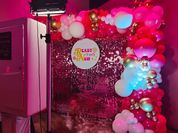 Pink and Gold Balloon Garland