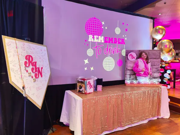 Blowup Photo Seating Card Display