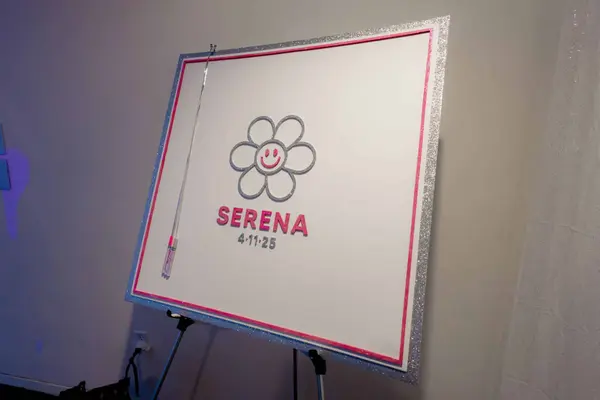 Flower Sign In Board