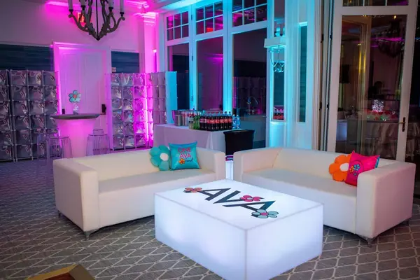 Flower Themed Bat Mitzvah Lounge