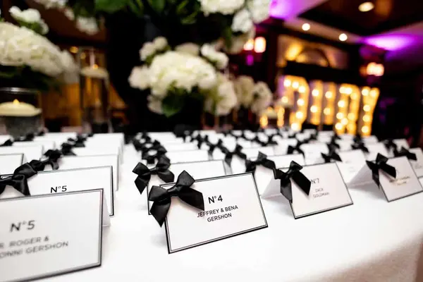 Chanel Themed Place Cards