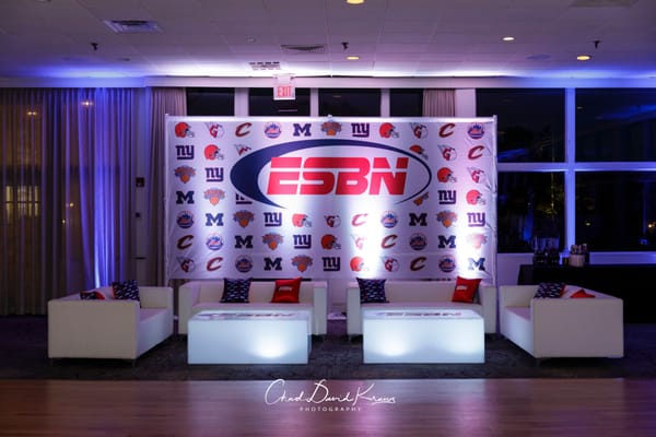 Sports Themed Mural with Team Logos