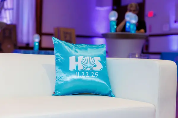 Custom Seashell Logo Pillow