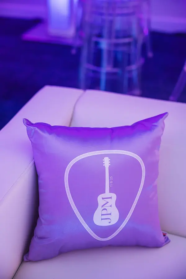 Custom Pillow With Guitar Pick