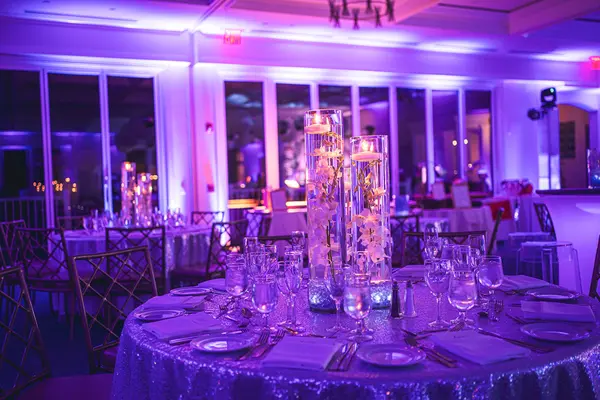 Lavender Orchid Centerpiece