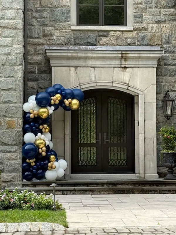 Balloon Garland Over Front Door