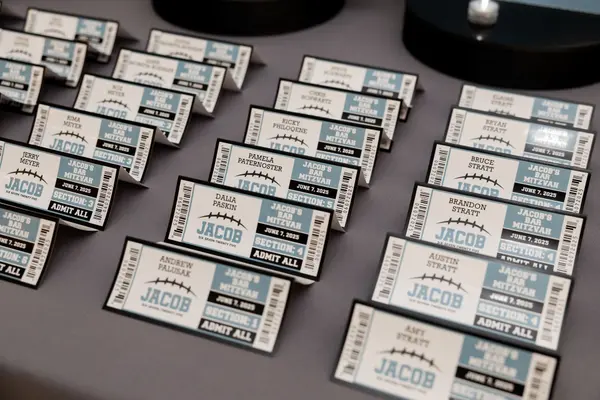 Ticket Seating Cards