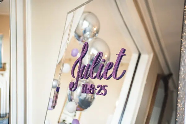 Custom Mirror Sign in Board