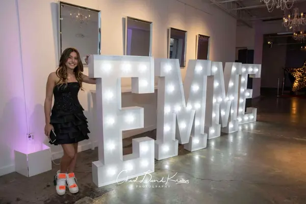 Marquee letters for Bat Mitzvah