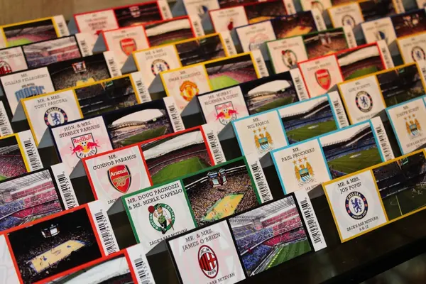 Sports Ticket Place Cards