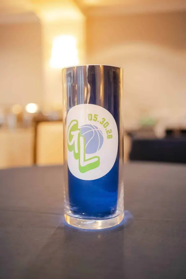 Basketball LED Wrapped Vase