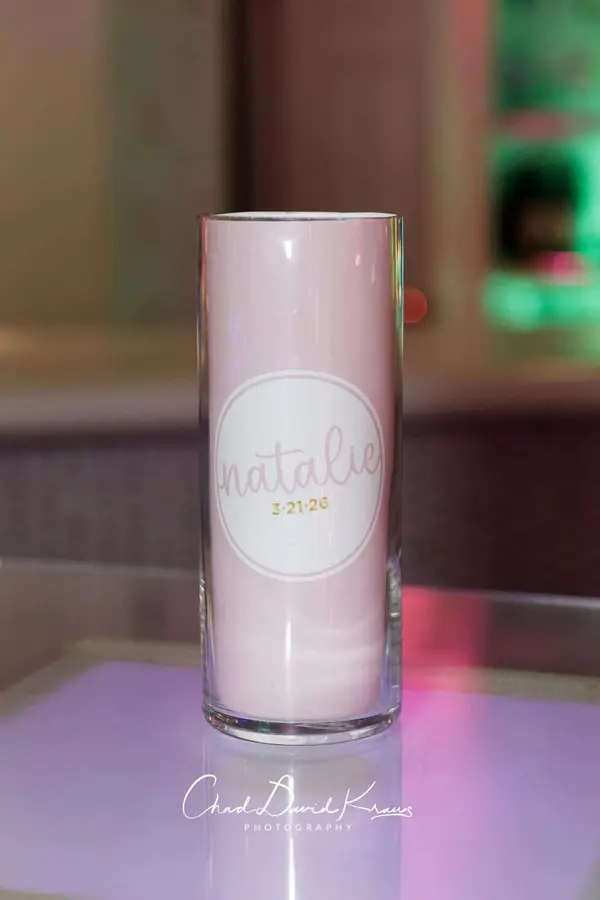 Pink LED Wrapped Vase