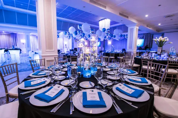 Blue LED Orchid Centerpiece