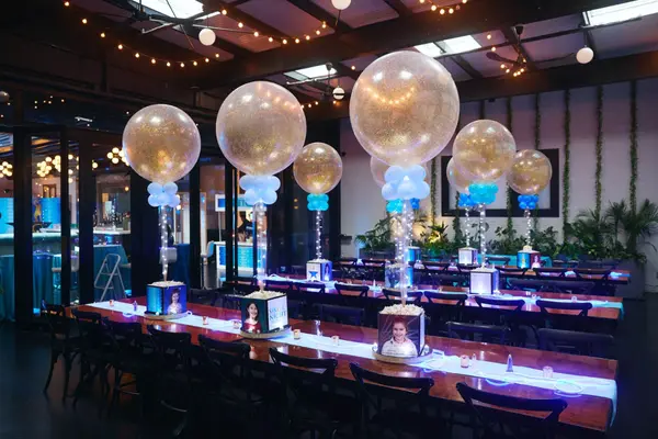 Sparkle Balloons with Photo Cubes