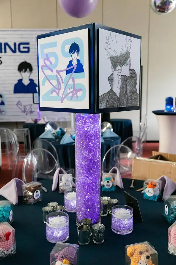 Anime Cube Centerpieces